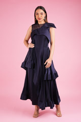 Layered Gown With Embroidered Belt3403 video